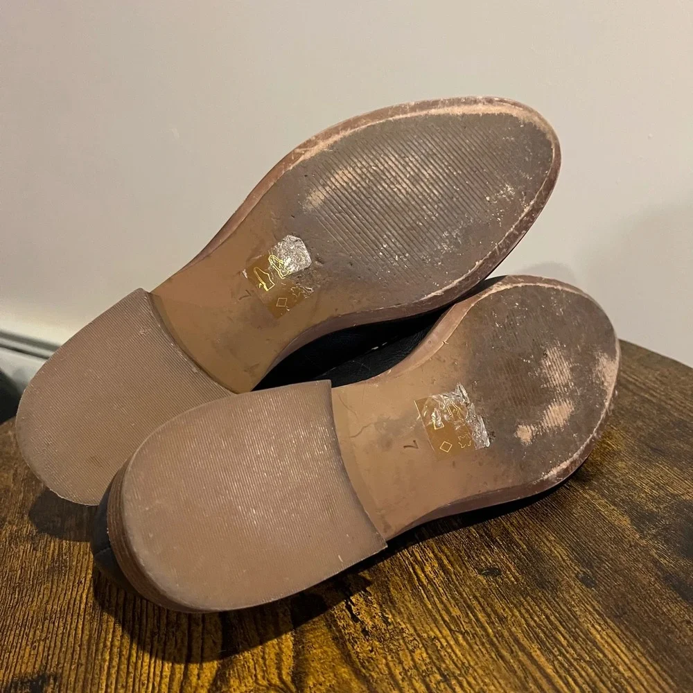Madewell Shoes Frances Loafer Slip On Black Leather 7 Capsule Minimal Basic